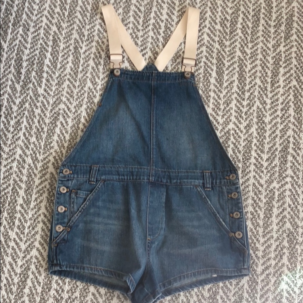 Free people short overalls